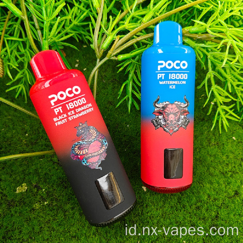POCO VAPE PUTAN ASLI 18000 Puffs E Rokok Vape